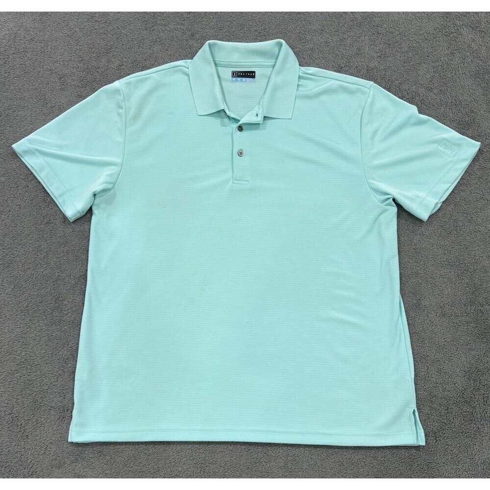 PGA Tour Golf Polo Shirt Men's Size XL Short Sleeve Teal Blue NICE